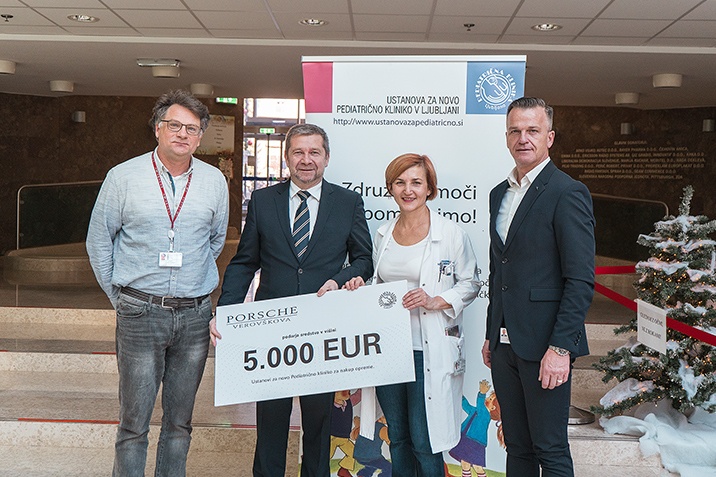 Donacija 5000 EUR Ustanovi za pediatrično kliniko