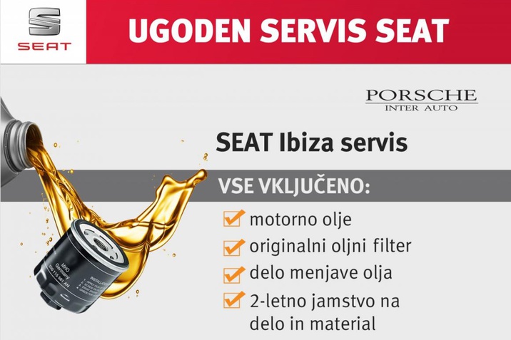 REDNI SERVIS Z MENJAVO OLJA SEAT IBIZA 1.4