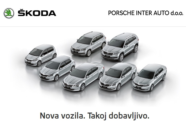 Škoda - Nova vozila. Takoj dobavljivo.